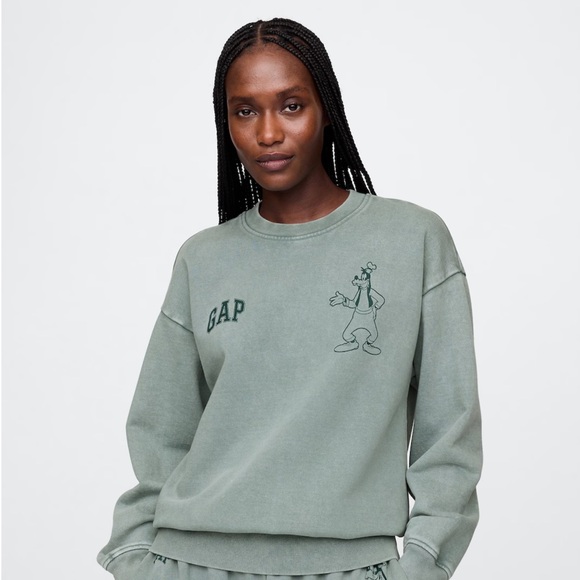 Gap × Disney Oversized Logo Sweatshirt and Extra Baggy Sweatpants Set Size M - Picture 3 of 5